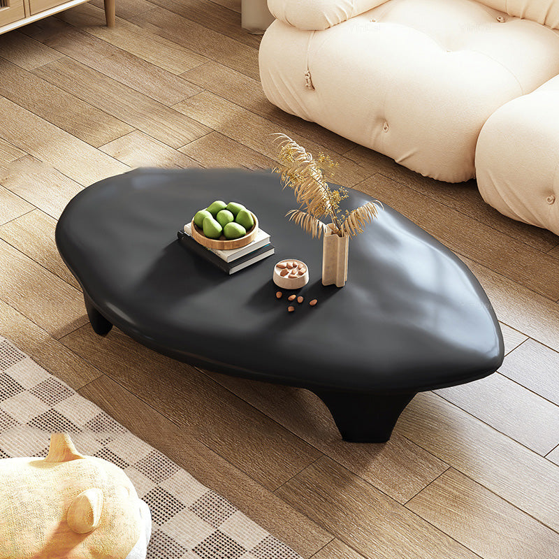 3 Legs Irregular Coffee Table Modern 11.8-In High 1 Single Cocktail Table