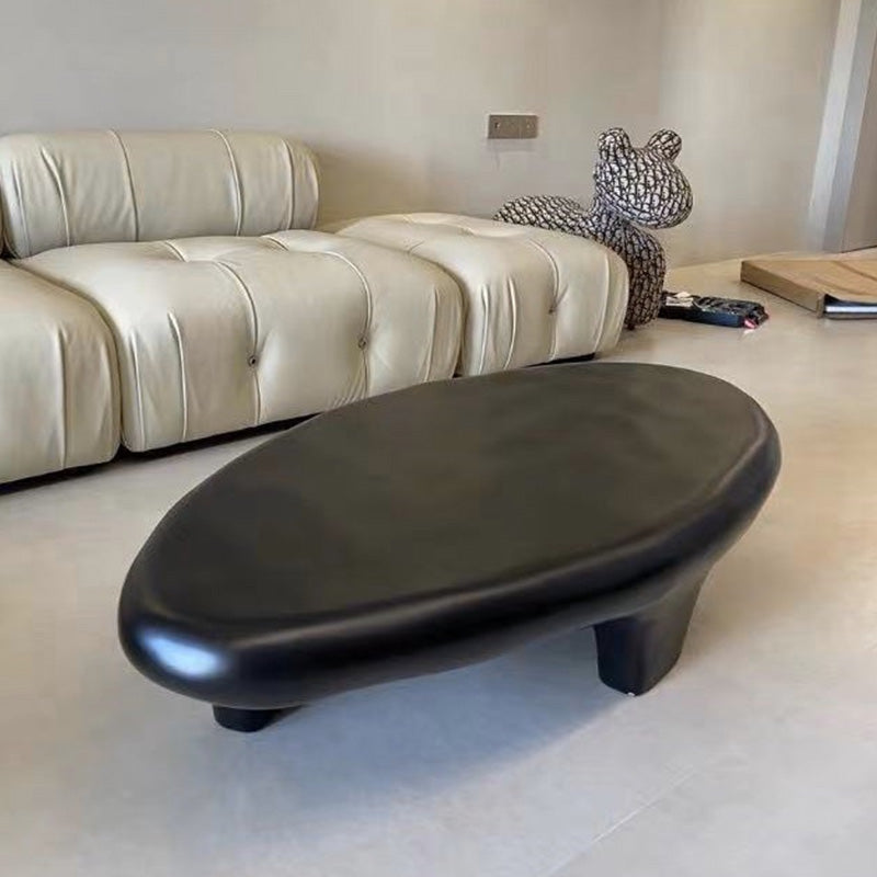 3 Legs Irregular Coffee Table Modern 11.8-In High 1 Single Cocktail Table