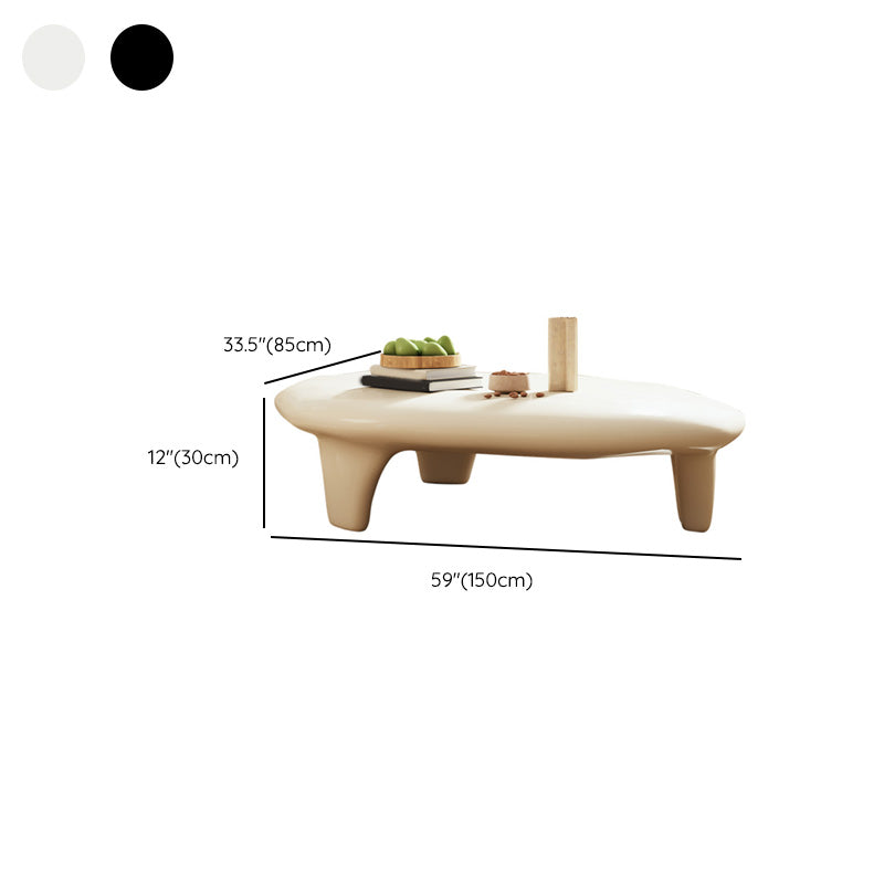 3 Legs Irregular Coffee Table Modern 11.8-In High 1 Single Cocktail Table