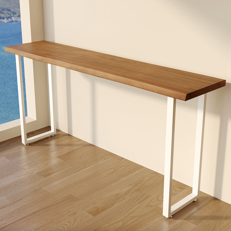 Modern Rectangle Bar Table Set 1/4 Pcs Solid Wood Bar Table and Stools