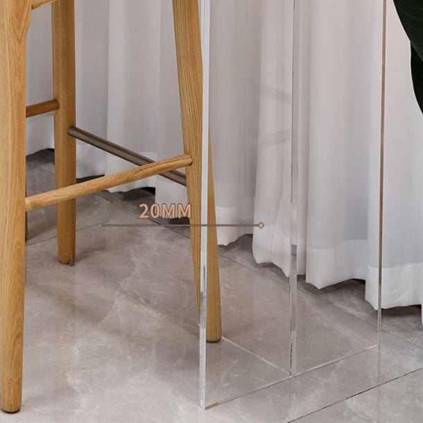 Double Pedestal Bar Table Set 1/3 Pcs Stone Top Bar Table and Solid Wood Stools