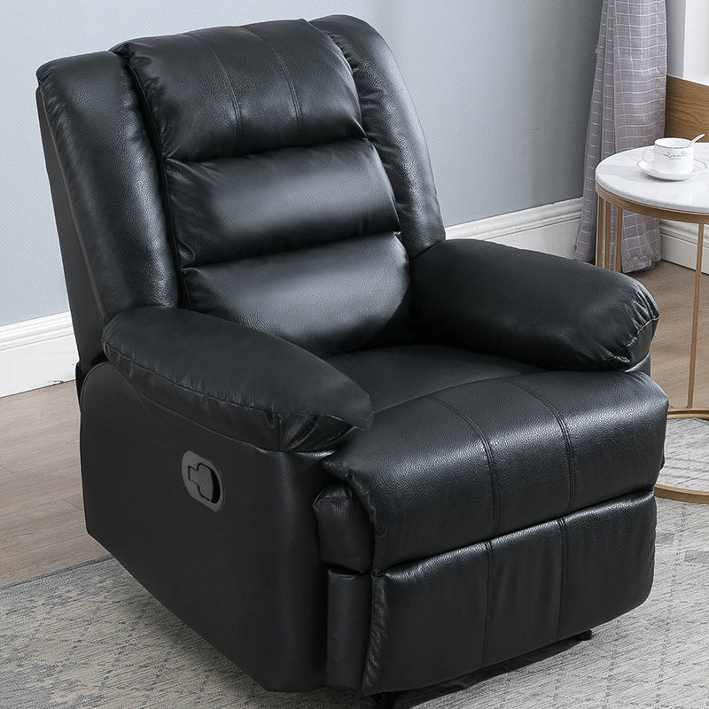 Contemporary Wing Chair Recliner Solid Color Indoor Swiveling Position Lock