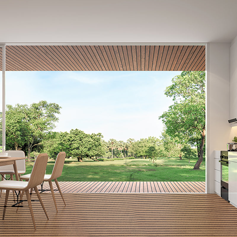 Modern Deck Plank Composite Nailed Striped Pattern Patio Flooring Tiles for Outdoor