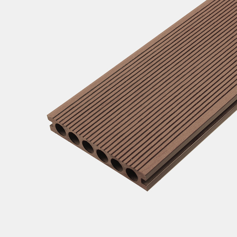 Modern Deck Plank Composite Nailed Striped Pattern Patio Flooring Tiles for Outdoor