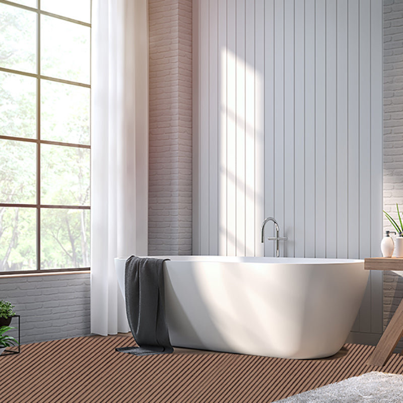 Modern Deck Plank Composite Nailed Striped Pattern Patio Flooring Tiles for Outdoor