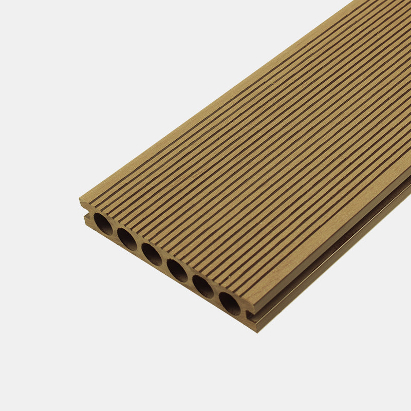 Modern Deck Plank Composite Nailed Striped Pattern Patio Flooring Tiles for Outdoor