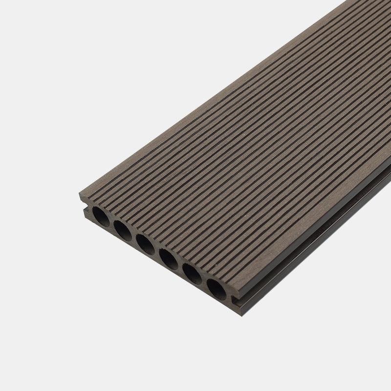 Modern Deck Plank Composite Nailed Striped Pattern Patio Flooring Tiles for Outdoor