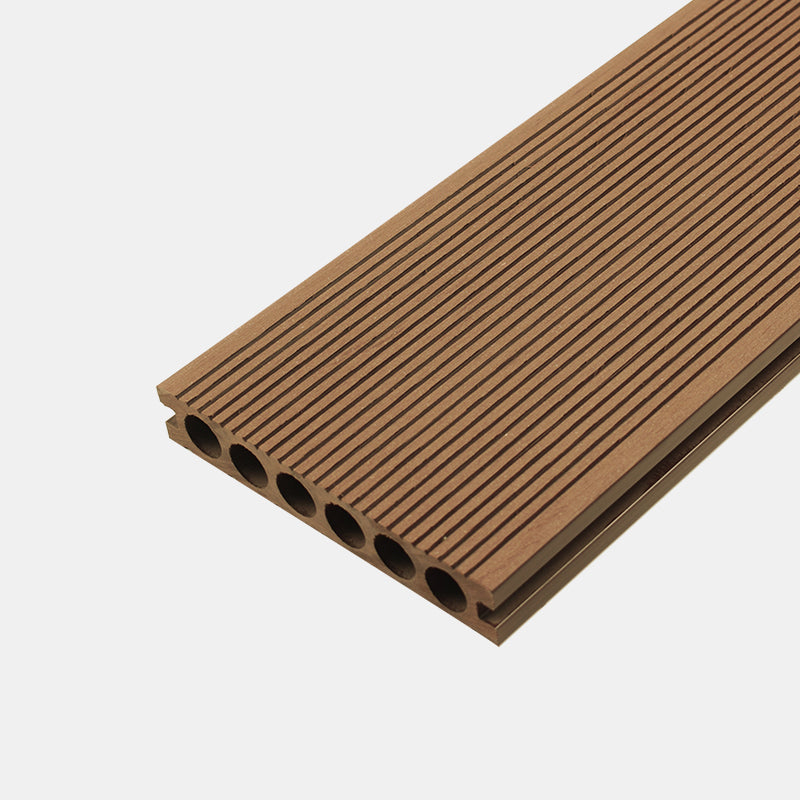 Modern Deck Plank Composite Nailed Striped Pattern Patio Flooring Tiles for Outdoor