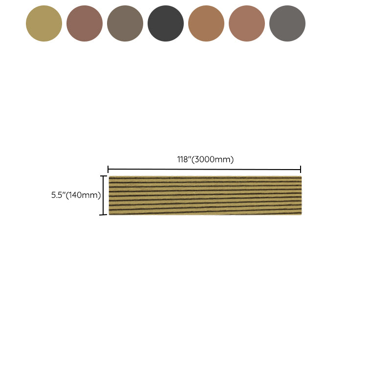 Modern Deck Plank Composite Nailed Striped Pattern Patio Flooring Tiles for Outdoor