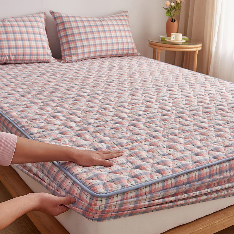 Sheet Sets Cotton Striped Breathable Wrinkle Resistant Super Soft Bed Sheet Set