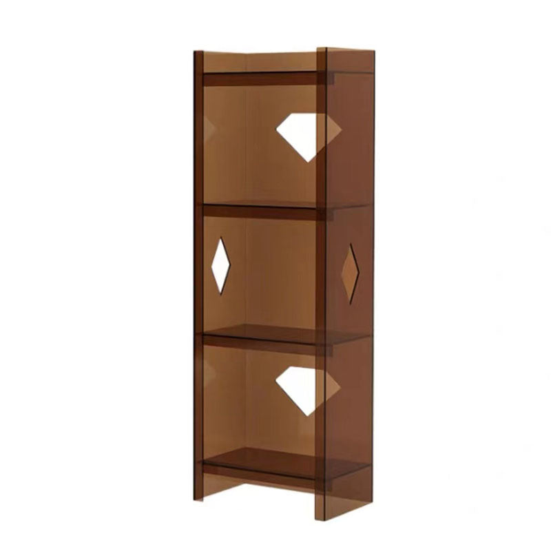Contemporary Closed Back Cube Bookshelf Acrylic Bookcase for Home Office