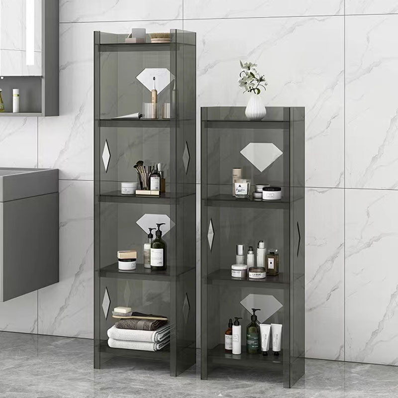 Contemporary Closed Back Cube Bookshelf Acrylic Bookcase for Home Office