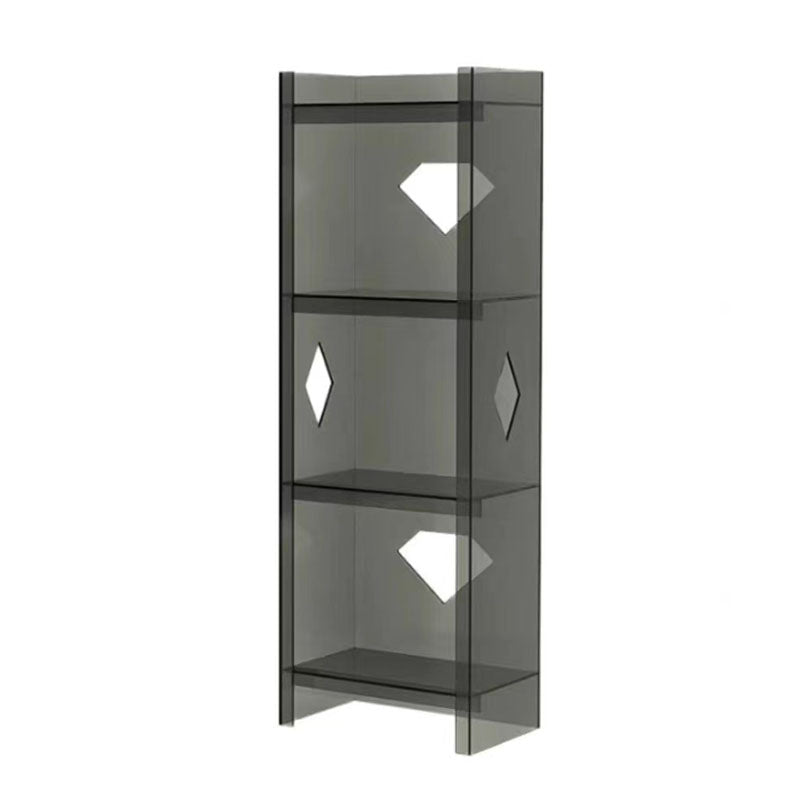 Contemporary Closed Back Cube Bookshelf Acrylic Bookcase for Home Office
