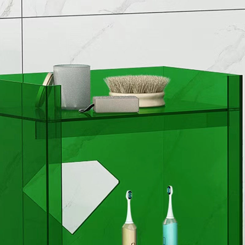 Contemporary Closed Back Cube Bookshelf Acrylic Bookcase for Home Office