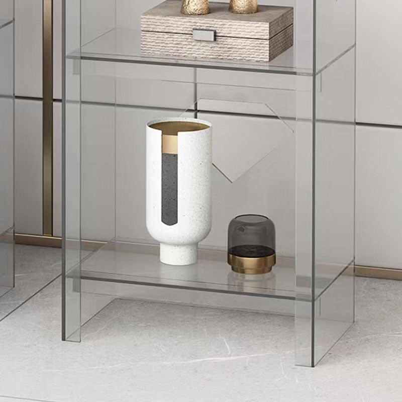 Contemporary Closed Back Cube Bookshelf Acrylic Bookcase for Home Office