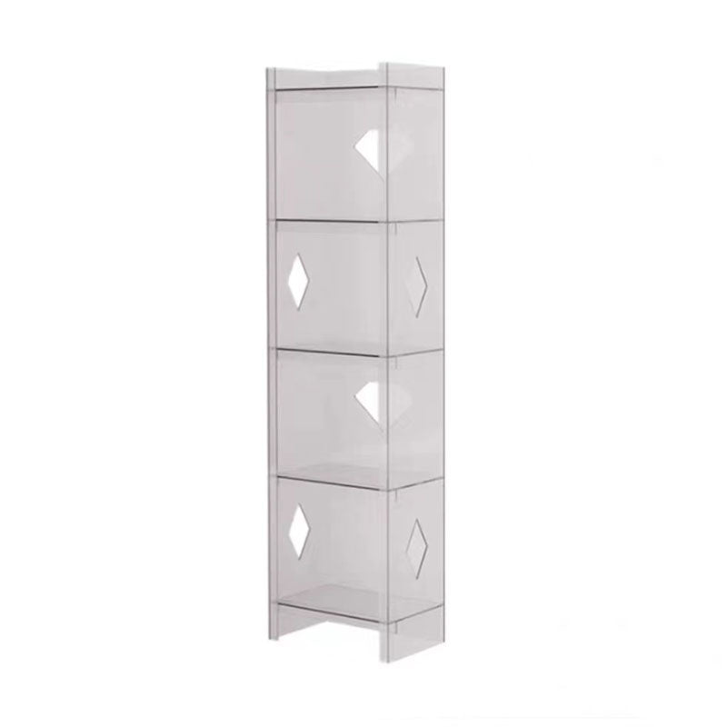 Contemporary Closed Back Cube Bookshelf Acrylic Bookcase for Home Office