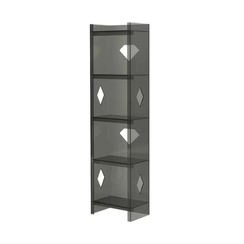 Contemporary Closed Back Cube Bookshelf Acrylic Bookcase for Home Office