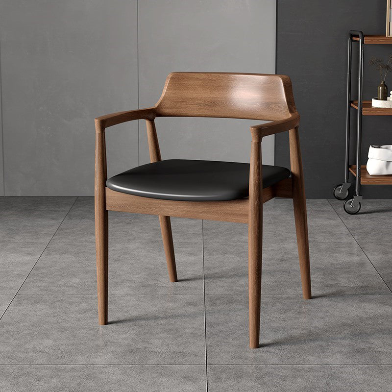 Round Dinette Set with Wooden Chairs 1/2/3/5 Pcs Brown Wood Dining Set for Home