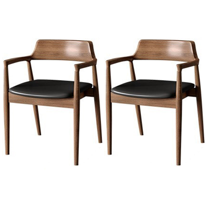 Round Dinette Set with Wooden Chairs 1/2/3/5 Pcs Brown Wood Dining Set for Home