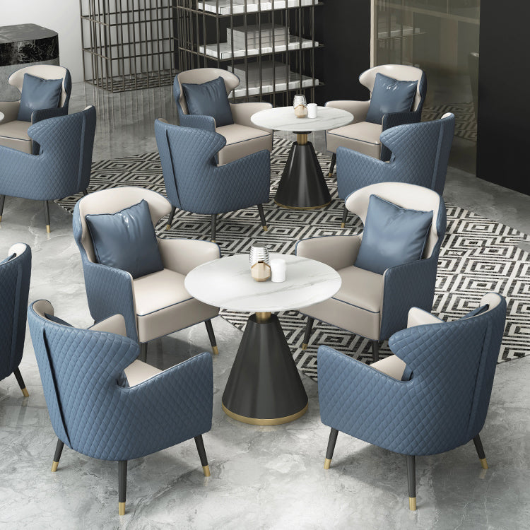 Glam Stone Furniture 1/5 Pcs Standard Height Dining Room Table and Chair