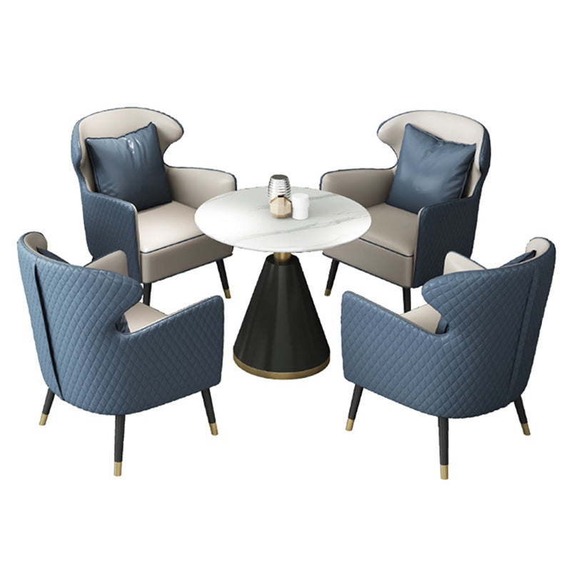 Glam Stone Furniture 1/5 Pcs Standard Height Dining Room Table and Chair