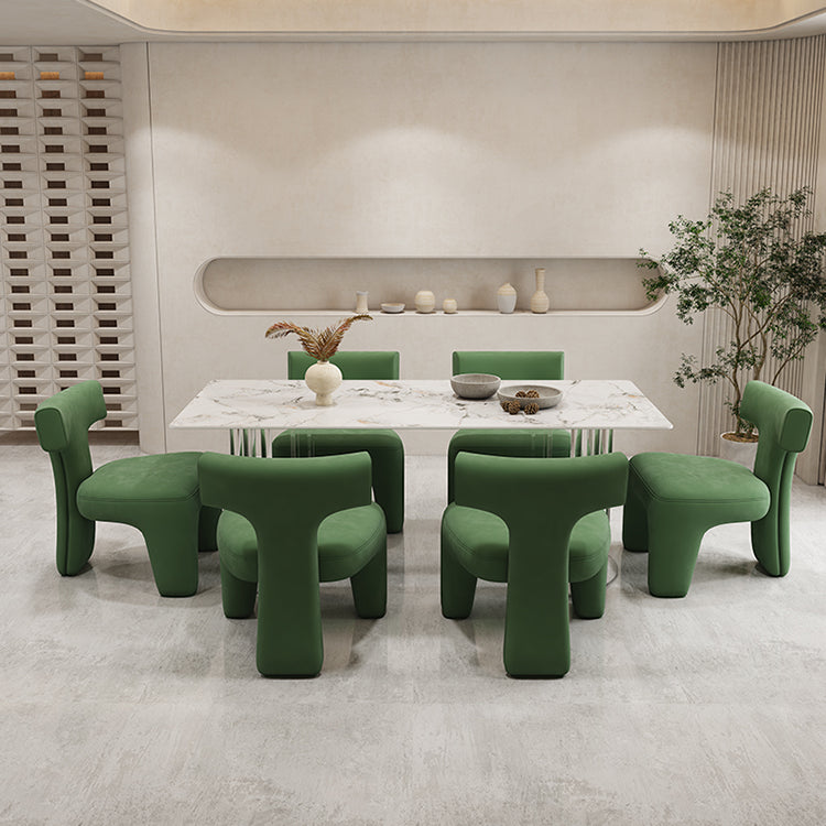 Glam Style Stone Furniture 1/5/7 Pcs Standard Height Dining Room Furniture Set for Home