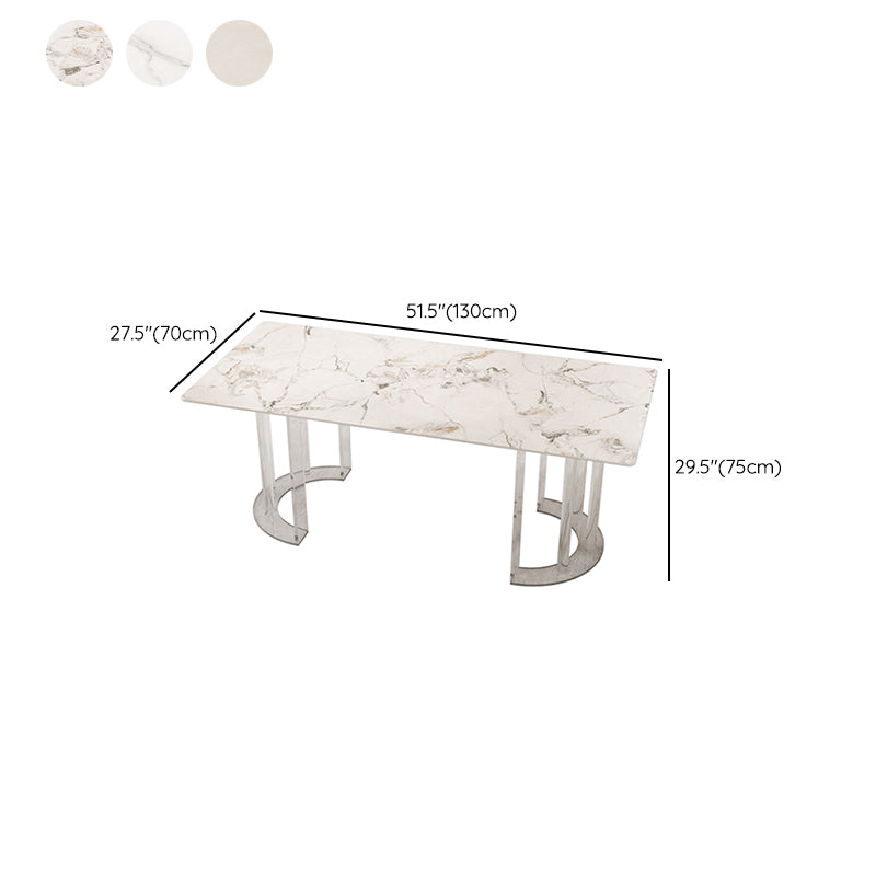 Glam Style Stone Furniture 1/5/7 Pcs Standard Height Dining Room Furniture Set for Home