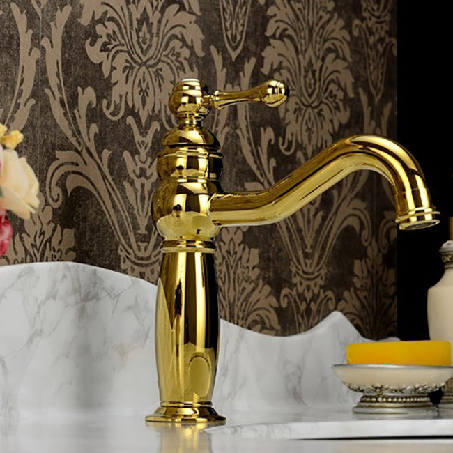 Brass Country Wide Spread Bathroom Faucet Lever Lavatory Faucet