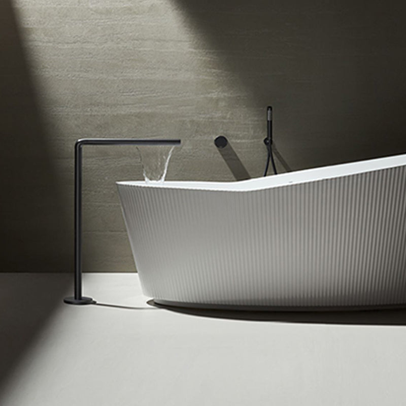 Modern Freestanding Faucet Copper with Hand Shower Swivel Freestanding Tub Faucet