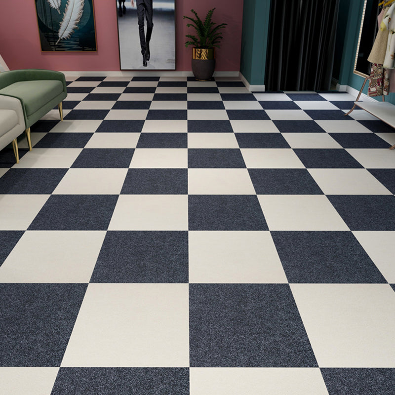 Dark Color Level Loop Carpet Tile Self Adhesive Indoor Office Carpet Tiles