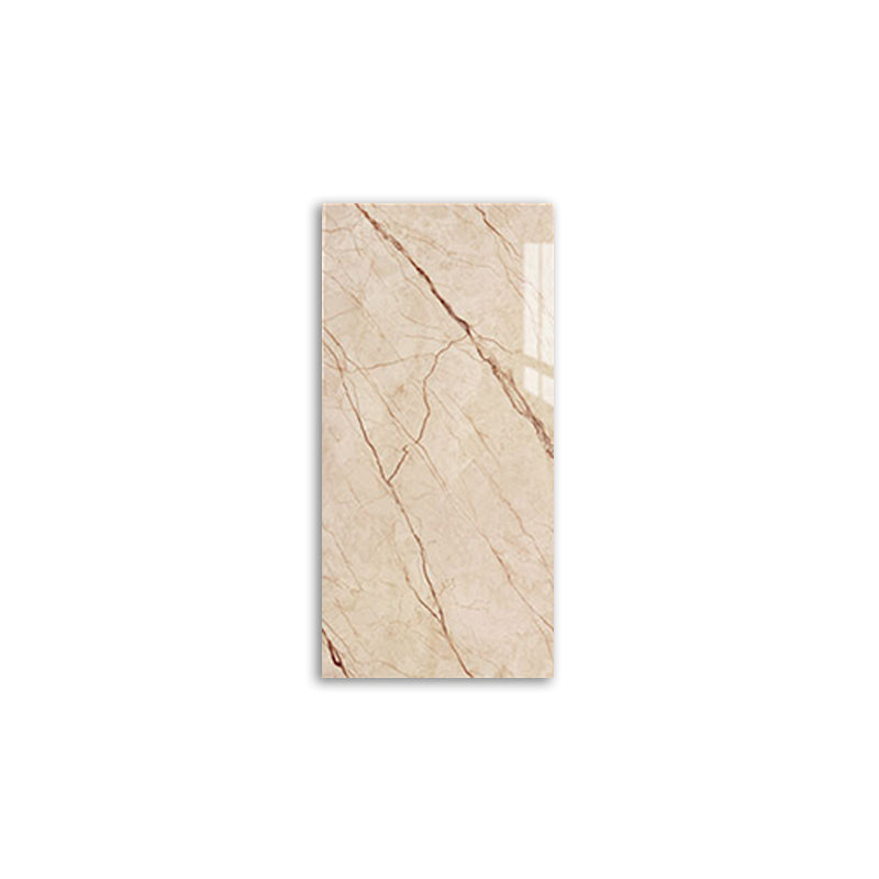 Marbling Scratch Resistant Tile PVC Singular Peel & Stick Tile for Backsplash Wall