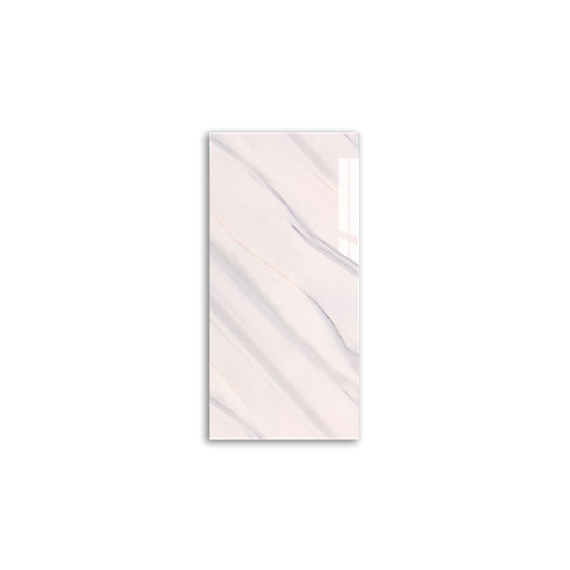 Marbling Scratch Resistant Tile PVC Singular Peel & Stick Tile for Backsplash Wall