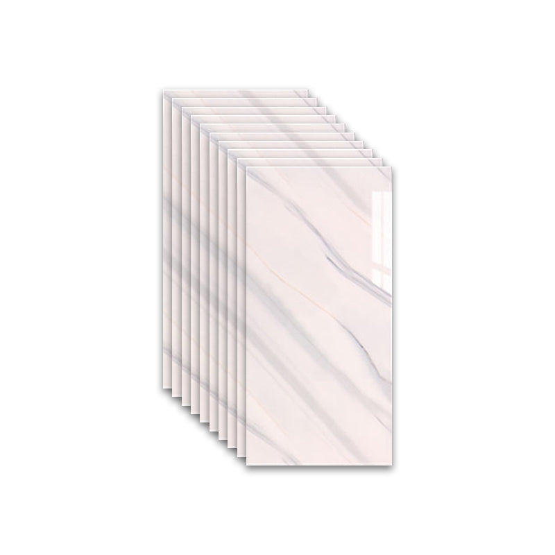 Marbling Scratch Resistant Tile PVC Singular Peel & Stick Tile for Backsplash Wall