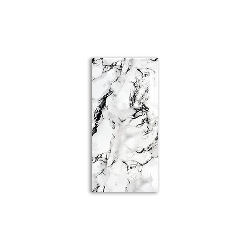 Marbling Scratch Resistant Tile PVC Singular Peel & Stick Tile for Backsplash Wall