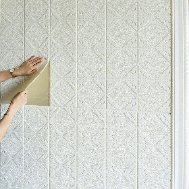 Modern Wall Paneling Peel and Stick Waterproof 3D Print Wall Panel