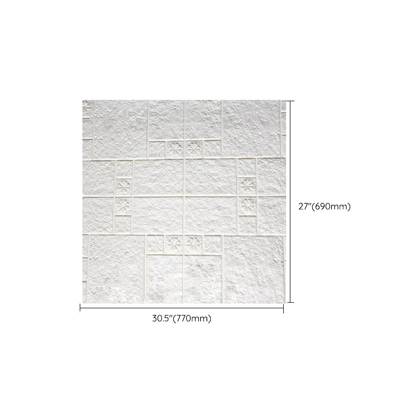 Modern Wall Paneling Peel and Stick Waterproof 3D Print Wall Panel