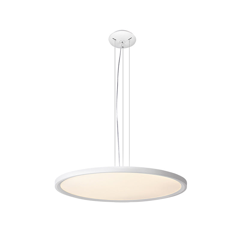 Corridor Round Pendant Light Aymording Acrylique LED Contemporain Suspension Éclairage en argent