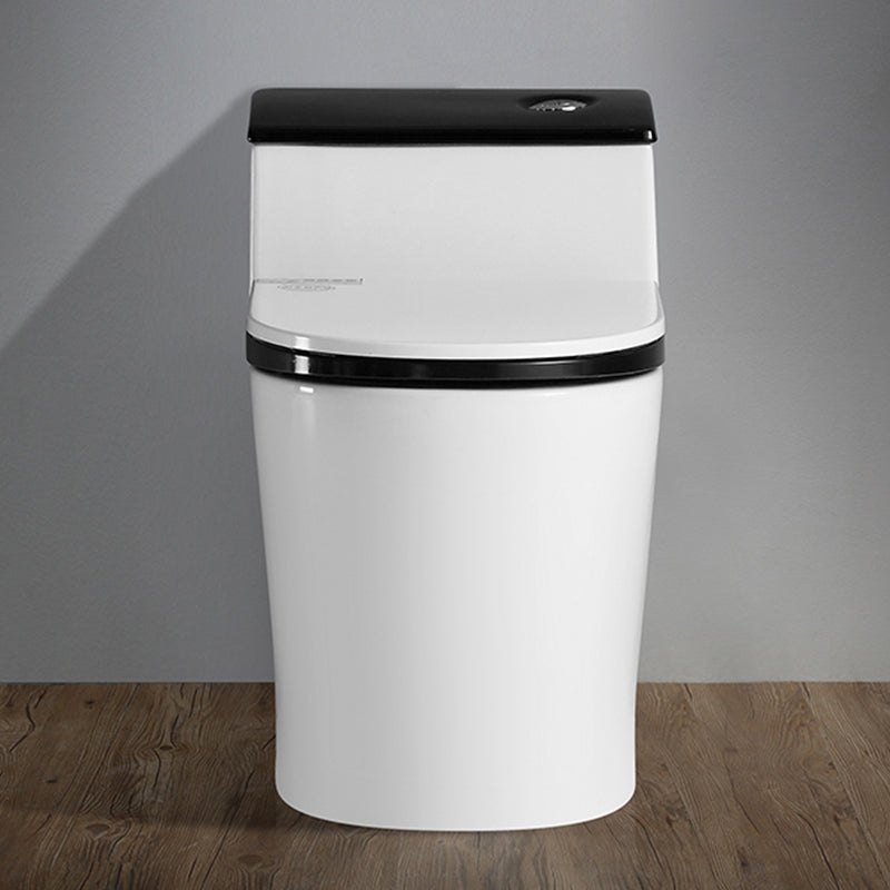 Traditional Floor Mounted Toilet Seat Included Toilet Bowl for Bathroom