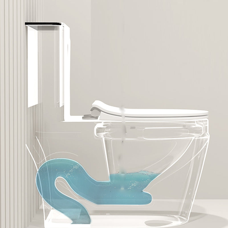 Traditional Floor Mounted Toilet Seat Included Toilet Bowl for Bathroom