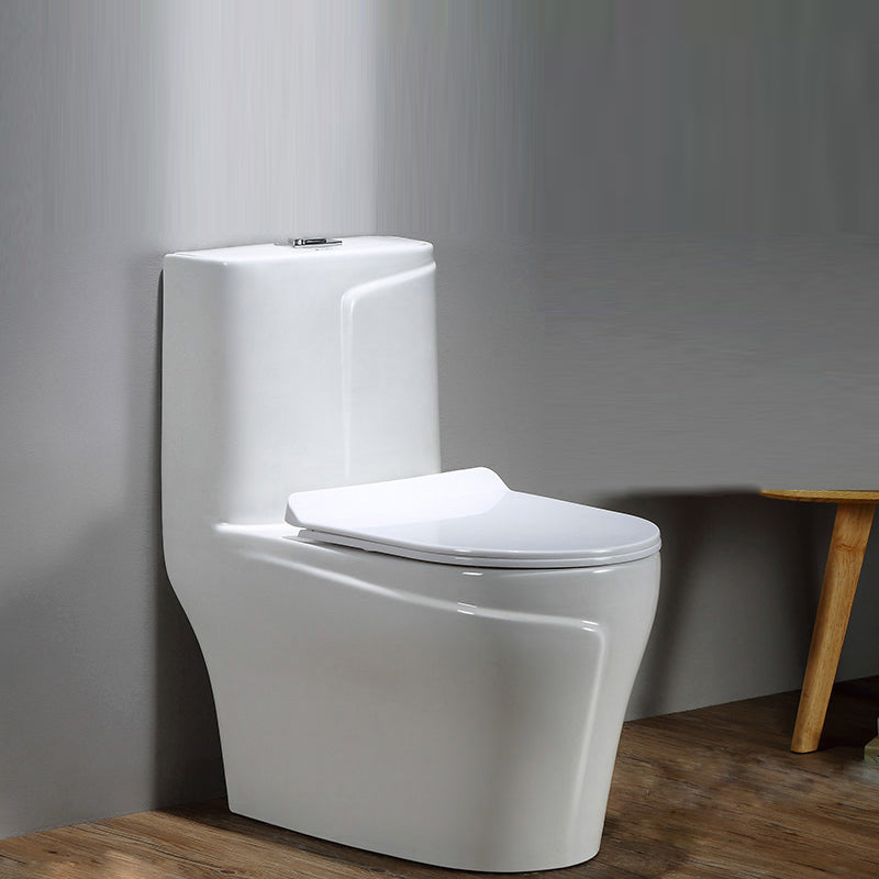 Traditional Floor Mounted Toilet Seat Included Toilet Bowl for Bathroom