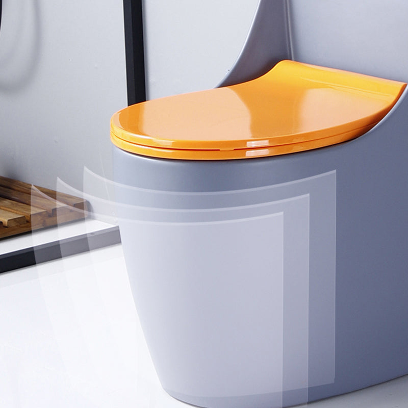 Contemporary Floor Mount Flush Toilet Siphon Jet Ceramic Urine Toilet for Bathroom