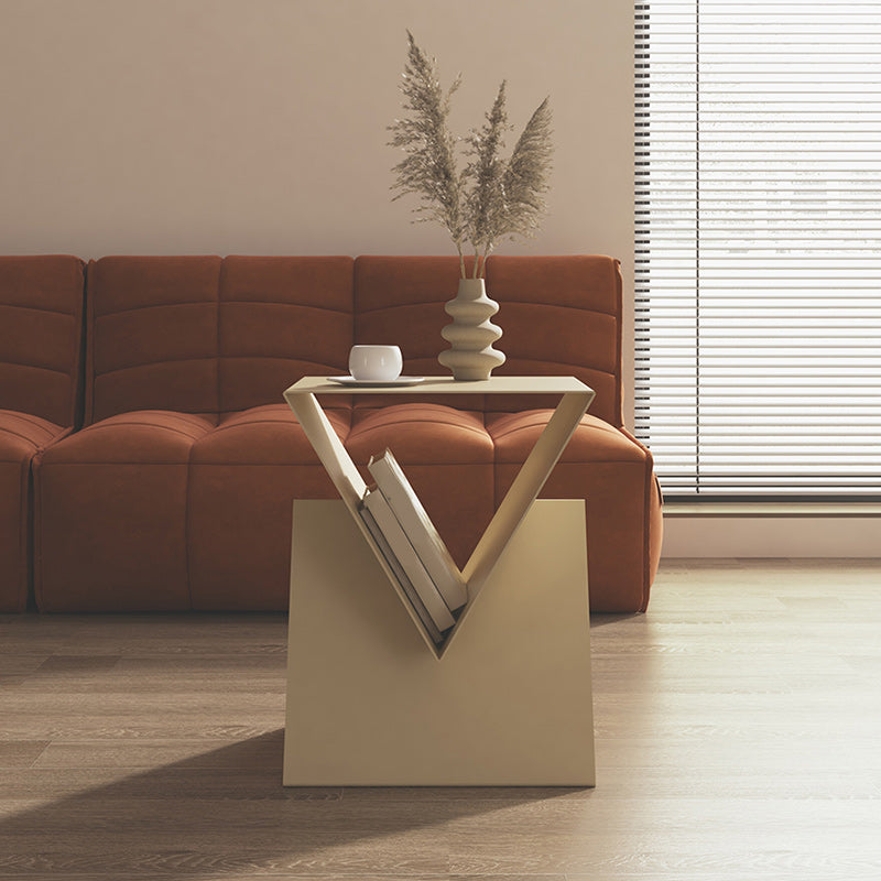 15" Wide Contemporary Corner Table Storage Square Accent Side Table