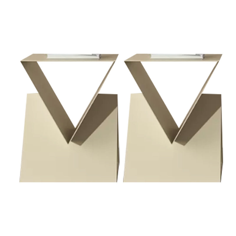 15" Wide Contemporary Corner Table Storage Square Accent Side Table