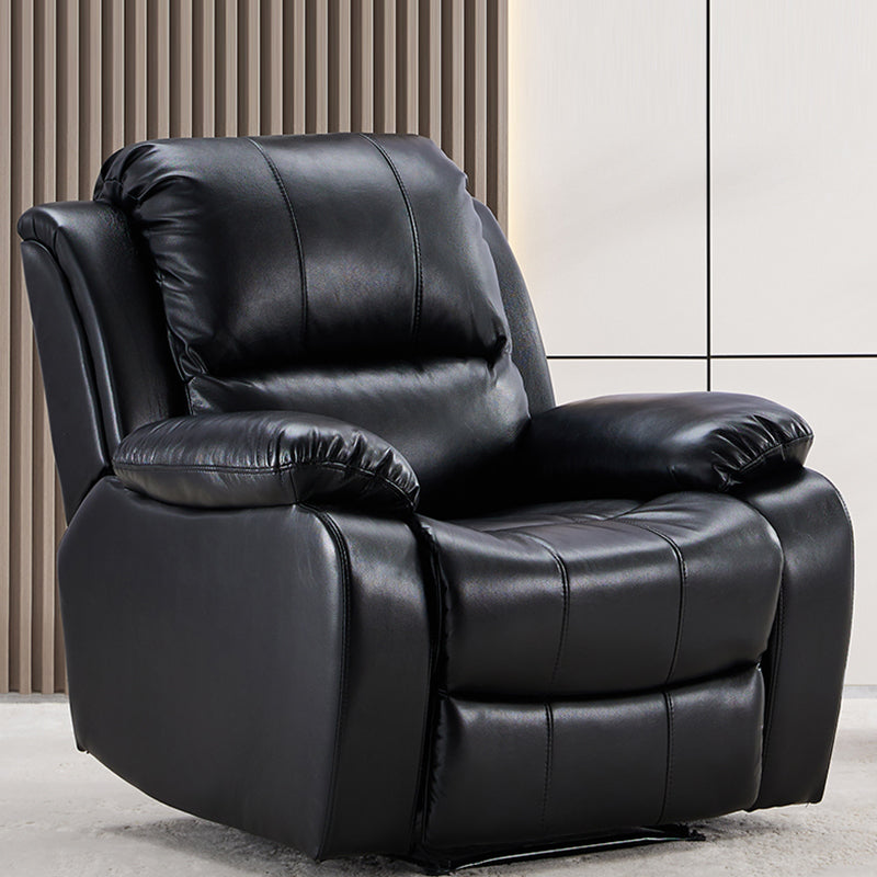 34.6" Wide Leather Single Recliner Traditional Swiveling Recliner Chair