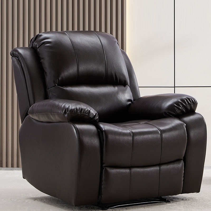 34.6" Wide Leather Single Recliner Traditional Swiveling Recliner Chair