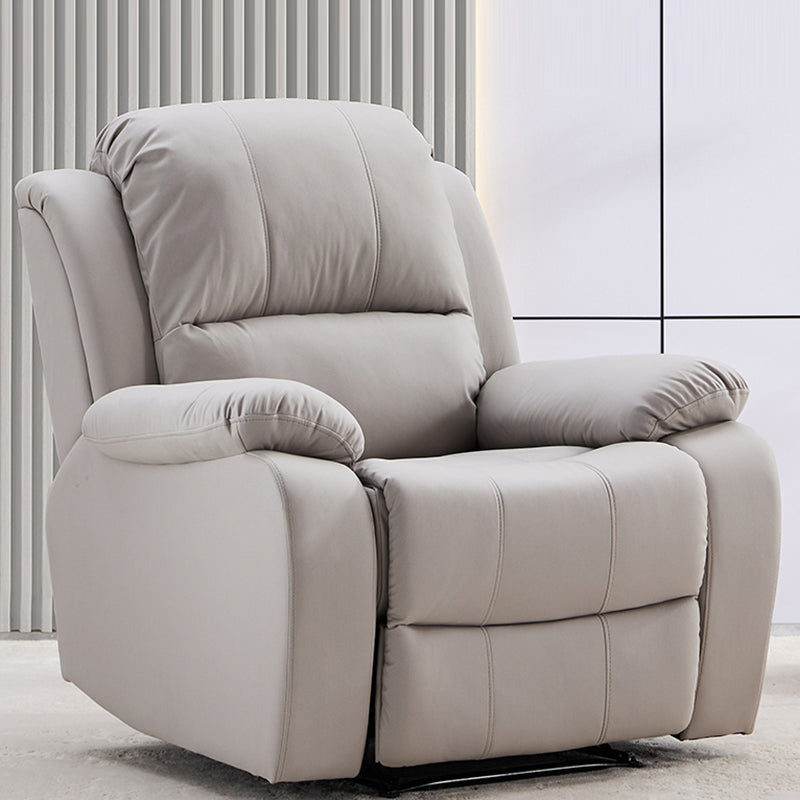 34.6" Wide Leather Single Recliner Traditional Swiveling Recliner Chair