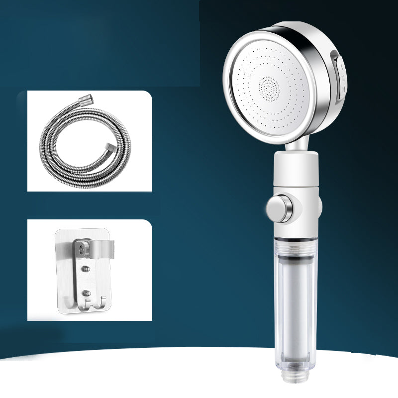 Round Hand Shower Adjustable Water Flow Wall-Mount Showerhead