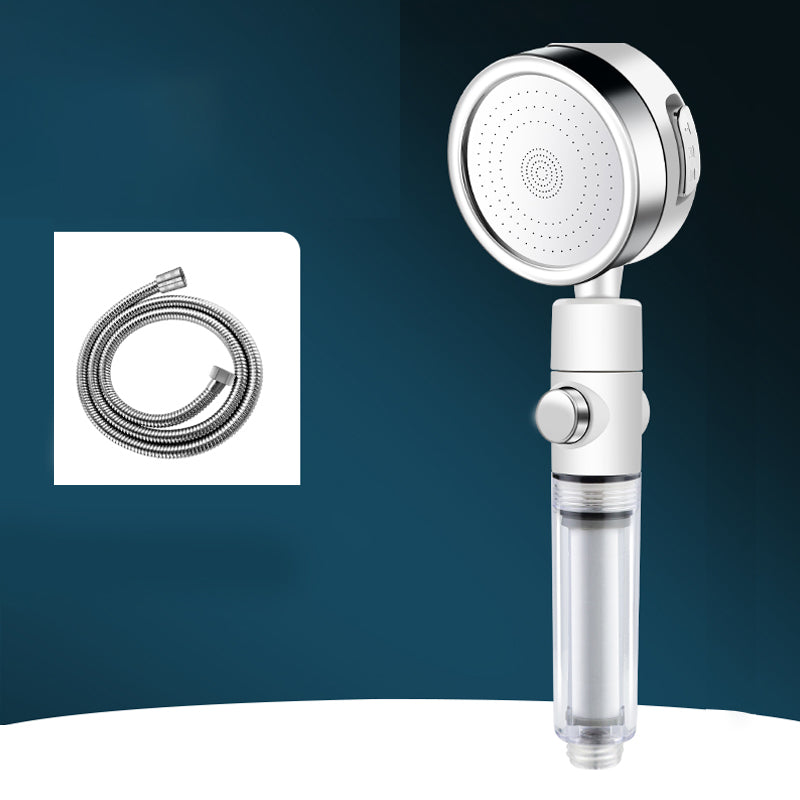 Round Hand Shower Adjustable Water Flow Wall-Mount Showerhead