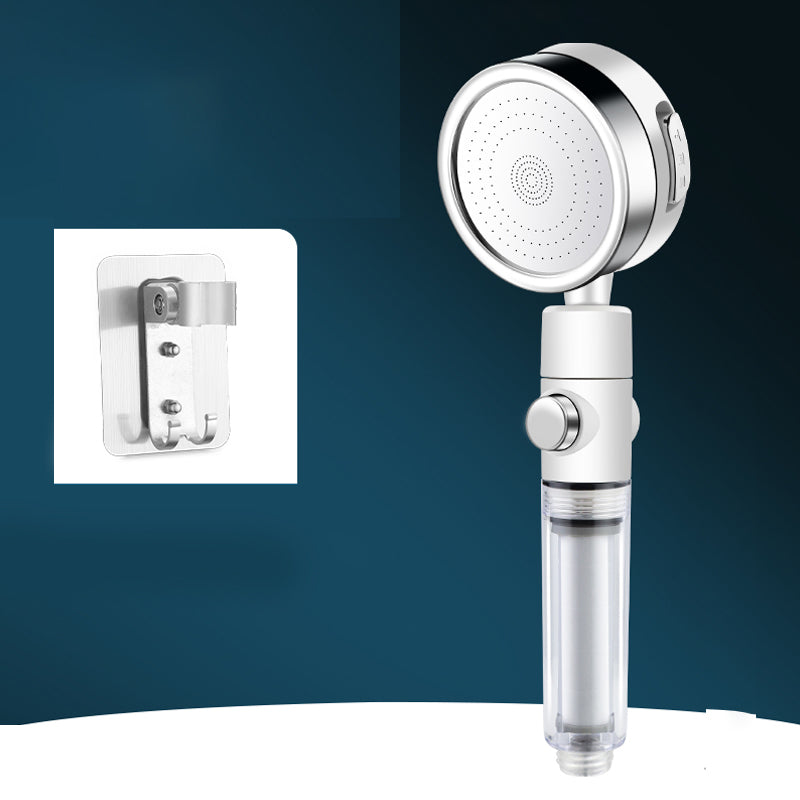 Round Hand Shower Adjustable Water Flow Wall-Mount Showerhead