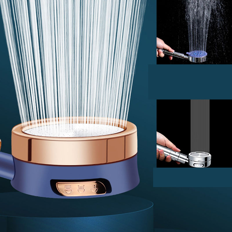Round Hand Shower Adjustable Water Flow Wall-Mount Showerhead